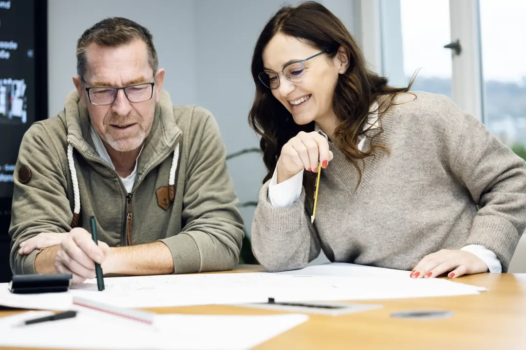 Mitarbeiter bei einer Besprechung